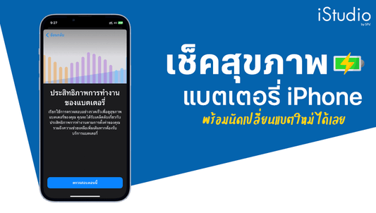 เช็คสุขภาพแบตเตอรี่ iPhone
