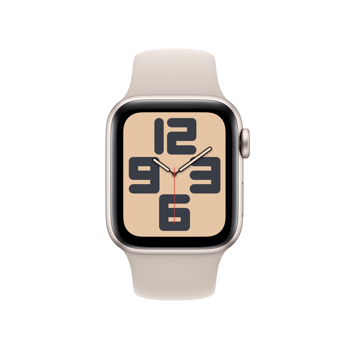Apple Watch SE GPS + Cellular 40mm Starlight Aluminium Case with Starlight Sport Band - M/L