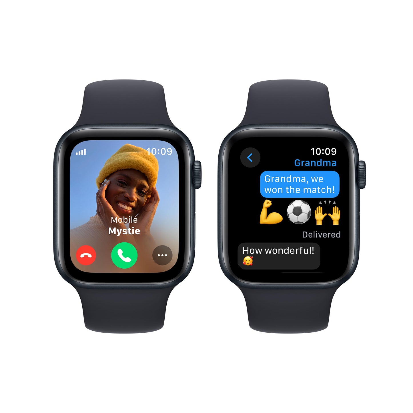 Apple Watch SE GPS + Cellular 44mm Midnight Aluminium Case with Midnight Sport Band - S/M