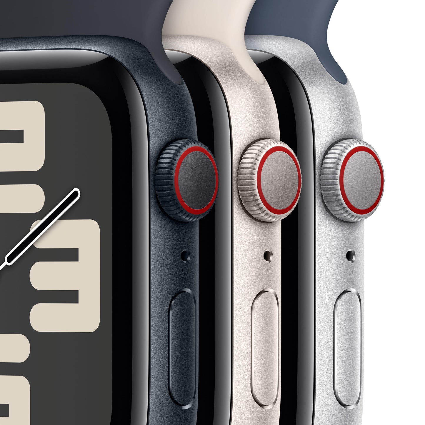 Apple Watch SE GPS + Cellular 44mm Midnight Aluminium Case with Midnight Sport Band - S/M