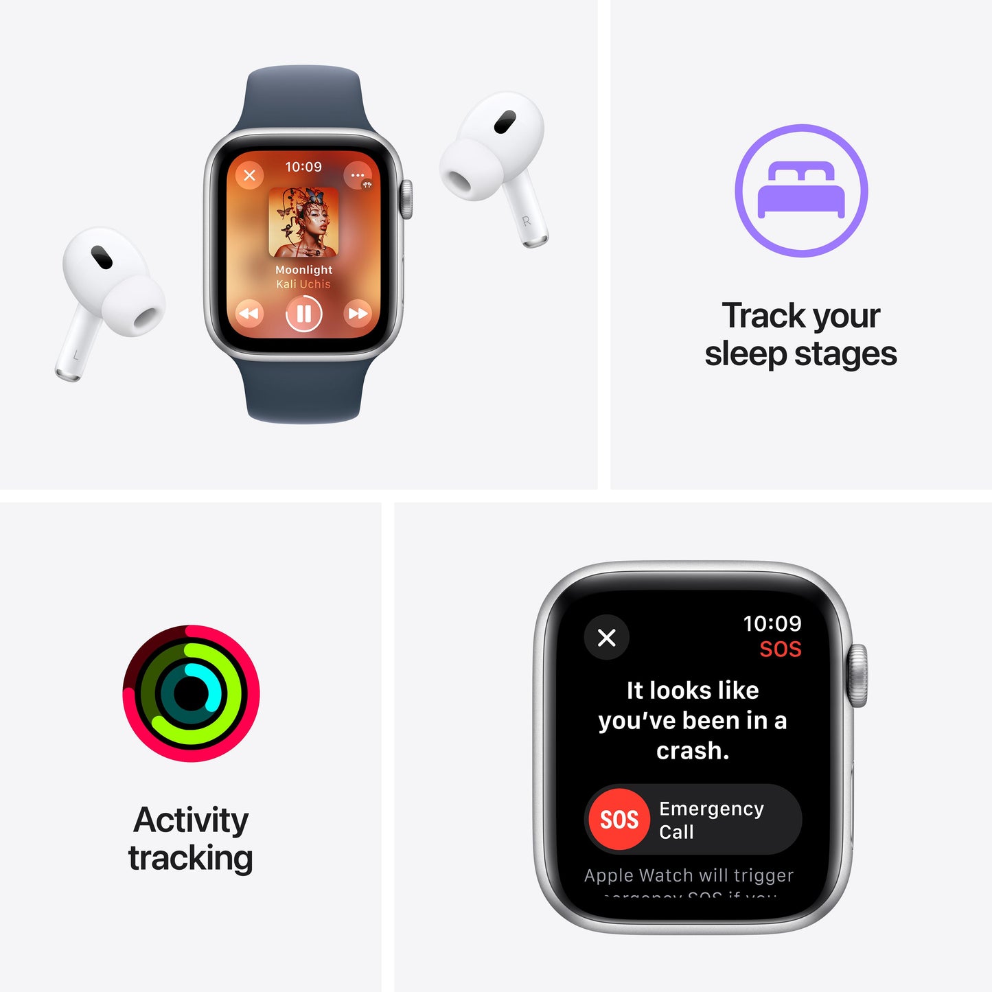 Apple Watch SE GPS + Cellular 40mm Midnight Aluminium Case with Midnight Sport Loop