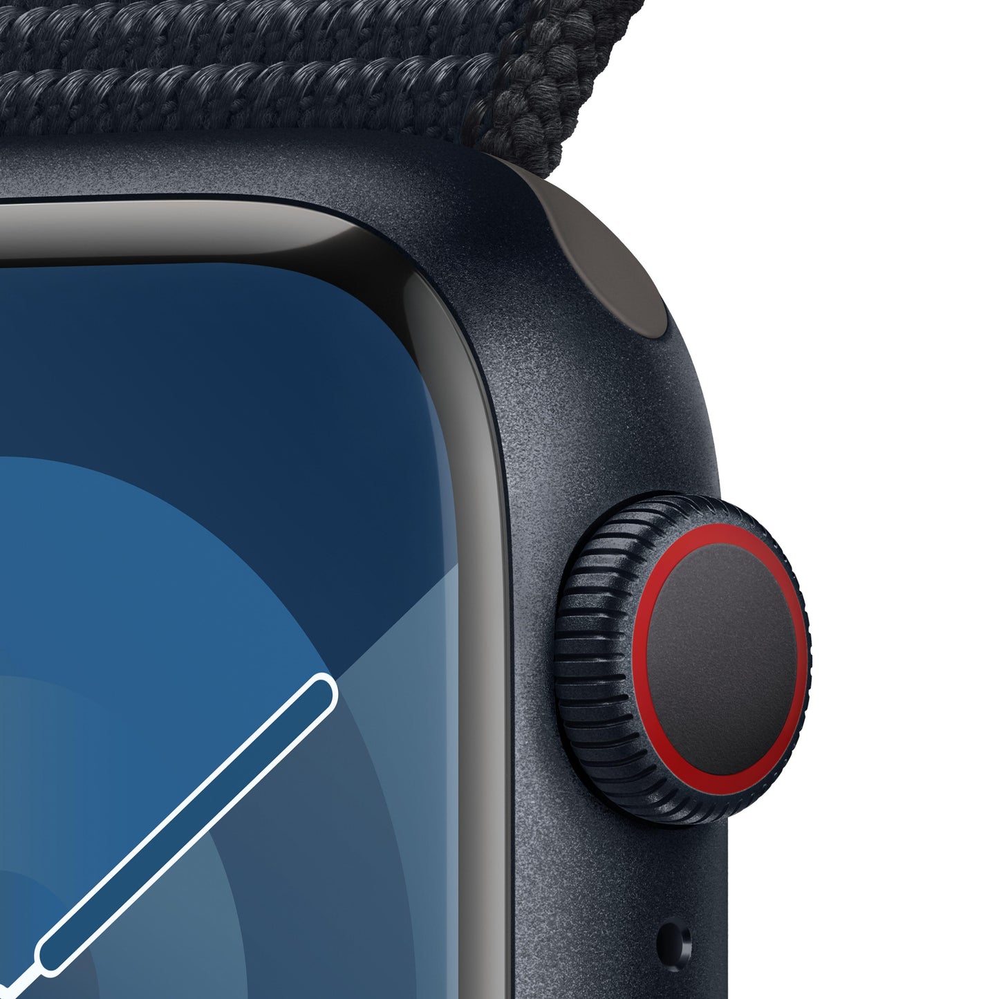 Apple Watch Series 9 GPS + Cellular 41mm Midnight Aluminium Case with Midnight Sport Loop