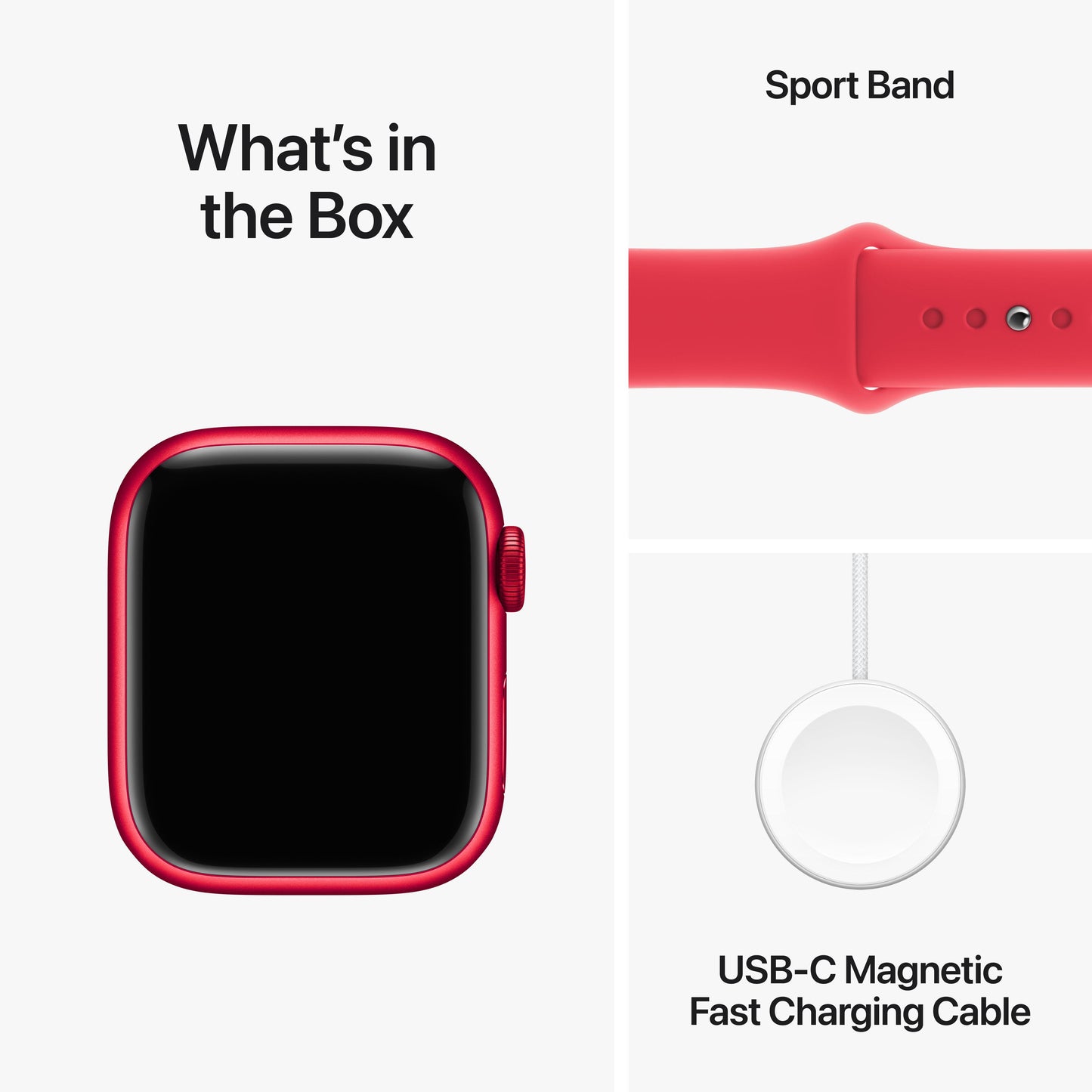 Apple Watch Series 9 GPS + Cellular 41mm (PRODUCT)RED Aluminium Case with (PRODUCT)RED Sport Band - M/L