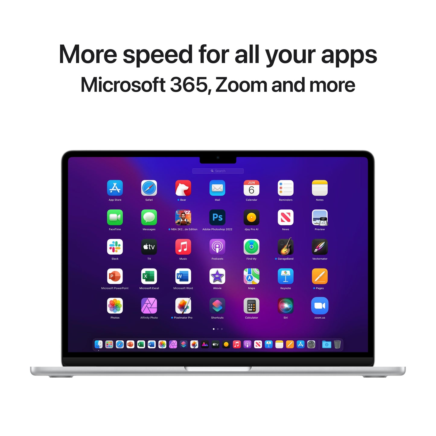13-inch MacBook Air: Apple M2 chip with 8‑core CPU and 8‑core GPU, 256GB SSD - Silver