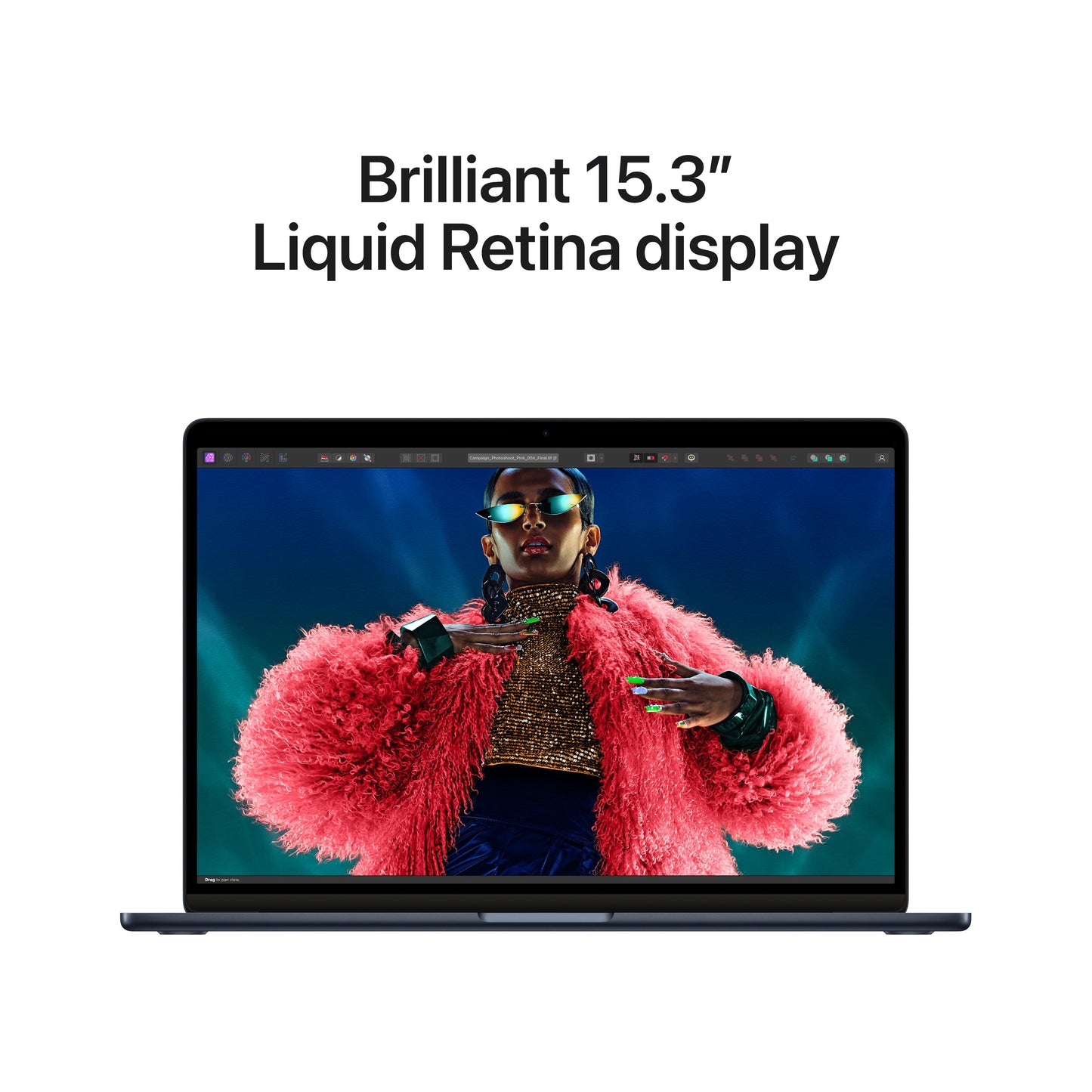 15-inch MacBook Air: Apple M3 chip with 8‑core CPU and 10‑core GPU, 512GB SSD - Midnight
