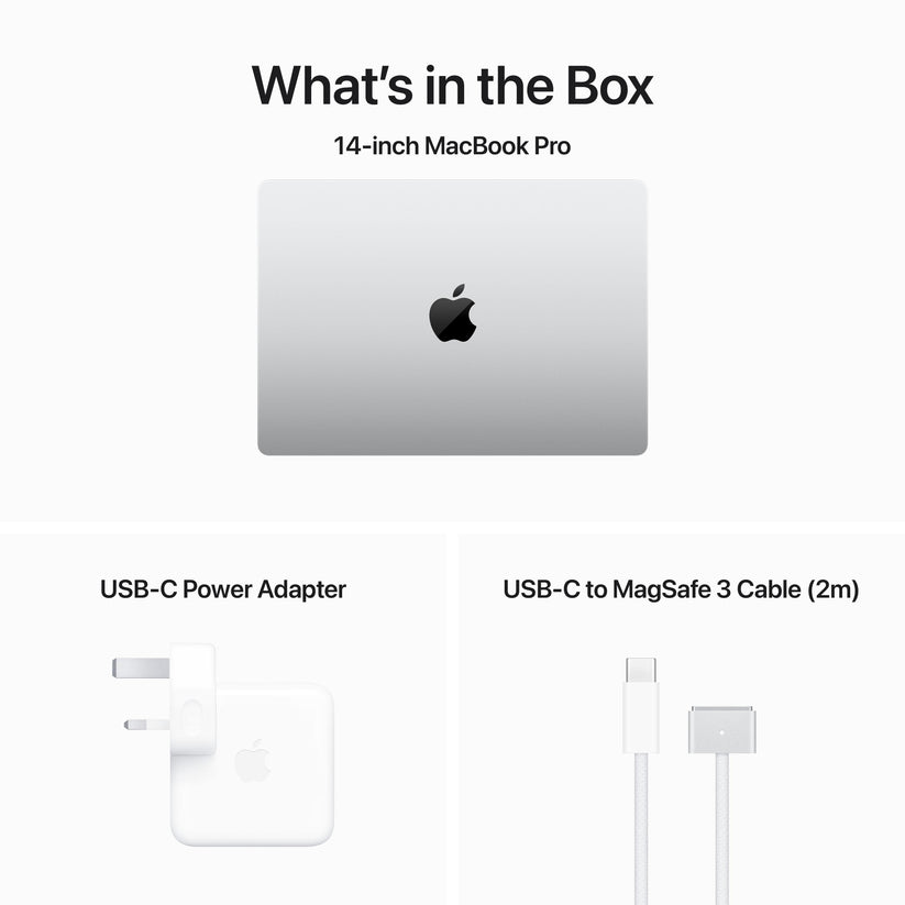 14-inch MacBook Pro: Apple M3 Pro chip with 12‑core CPU and 18‑core GPU, 1TB SSD - Silver