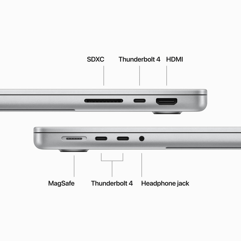 14-inch MacBook Pro: Apple M3 Pro chip with 12‑core CPU and 18‑core GPU, 1TB SSD - Silver