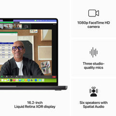 16-inch MacBook Pro: Apple M3 Max chip with 14‑core CPU and 30‑core GPU, 1TB SSD - Space Black