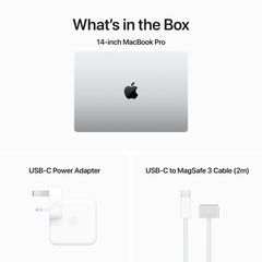 14-inch MacBook Pro: Apple M3 chip with 8‑core CPU and 10‑core GPU, 512GB SSD - Silver