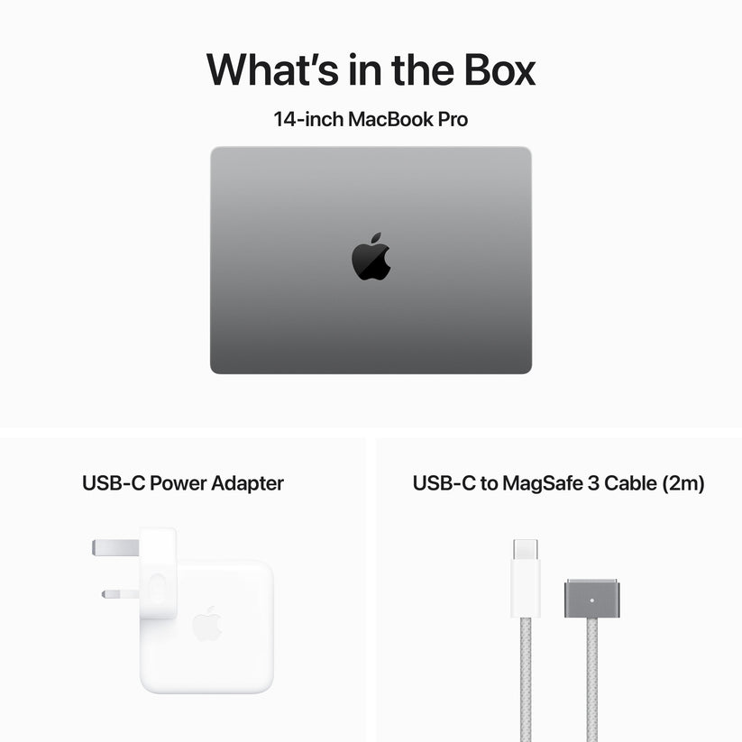 14-inch MacBook Pro: Apple M3 chip with 8‑core CPU and 10‑core GPU, 1TB SSD - Space Grey