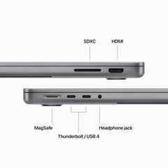 14-inch MacBook Pro: Apple M3 chip with 8‑core CPU and 10‑core GPU, 1TB SSD - Space Grey